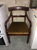 A Victorian mahogany carver chair