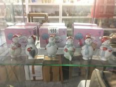 6 boxed Nao Flakys World snowmen