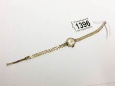 A Rudor Royal ladies wrist watch made by Rolex, all gold cased, 17.