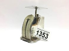 A set of silver postal scales,