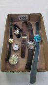 A quantity of vintage wrist watches