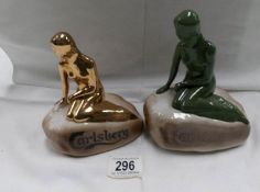 2 Carlsberg Little Mermaid figures