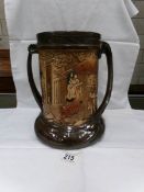 A large Bretby 2 handled vase,