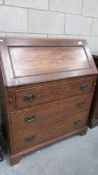 An oak bureau (side split)