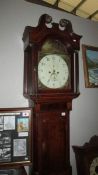 An 8 day oak cased Grandfather clock, Gatsby,