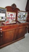 A mahogany sideboard