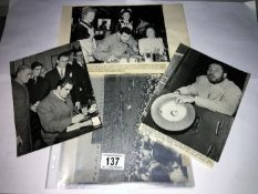 A collection of original photographs of Joe Louis, Freddie Mills,