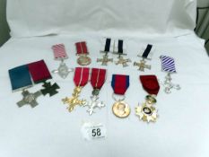 A collection of replica medals