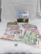 A 1983 British Coins collection and a quantity of bank notes including British