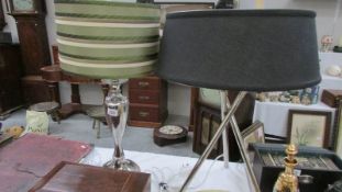 2 modern table lamps