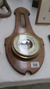 An inlaid barometer