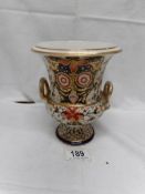 An 18th century Royal Crown Derby Imari urn (restored)