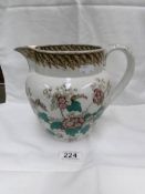 A good early Victorian Staffordshire transfer and hand painted jug in good order