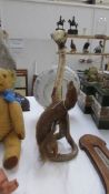 Taxidermy - a mongoose and cobra