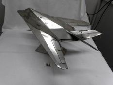 A super model of a stealth bomber, 40cm long x 21cm wide,