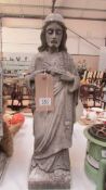 A good Victorian marble figure of Christ,