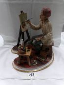 A Capo-di-Monte figure 'The Artist' signed Maggio