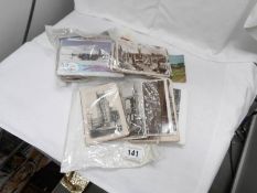 A quantity of vintage postcards