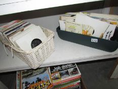 2 boxes of 45 rpm records