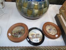 3 framed pot lids