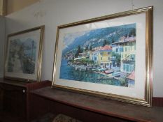 A pair of framed and glazed prints