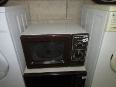 A Sanyo microwave oven