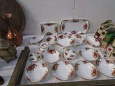 17 pieces of Royal Albert Old Country Roses china