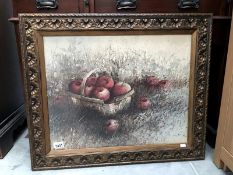 A framed and glazed print entitled Apple Plenty