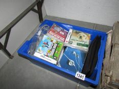 A mixed lot of computer games and accessories including Nintendo DS lite, Playstation PS1,