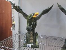 A large carved stone eagle