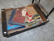 A box of military interest books included illustrated Michelin guide to Rheims battle fields