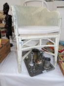 A Lloyd Loom style chair