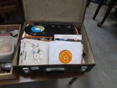 A case of single 45 rpm records