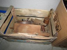 A box of miscellaneous including treen,