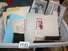 A mixed lot of ephemera,