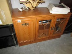 A teak cabinet