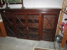 A good quality astragal glazed book case top