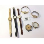 A mixed lot of wristwatches including Seiko, Rotary etc
