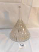 An unusual glass funnel