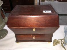 A Georgian jewellery box with drawer