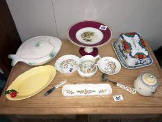 A mixed lot of china including Aynsley