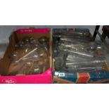 2 boxes of glass oil lamp chimneys