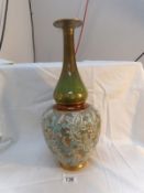 A large Royal Doulton salt glaze vase