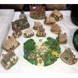 A collection of Lilliput lane cottages