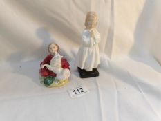 2 Royal Doulton figurines, 'Home Again' and 'Bedtime'