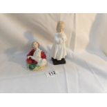 2 Royal Doulton figurines, 'Home Again' and 'Bedtime'