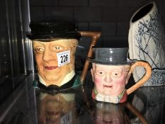 A Sylvac character jug and a Beswick character jug