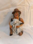 A Roy Kirkham Toby jug, 'Sheep shearer'