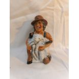 A Roy Kirkham Toby jug, 'Sheep shearer'