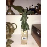 A 19th century Empire tour bronze mercy angel